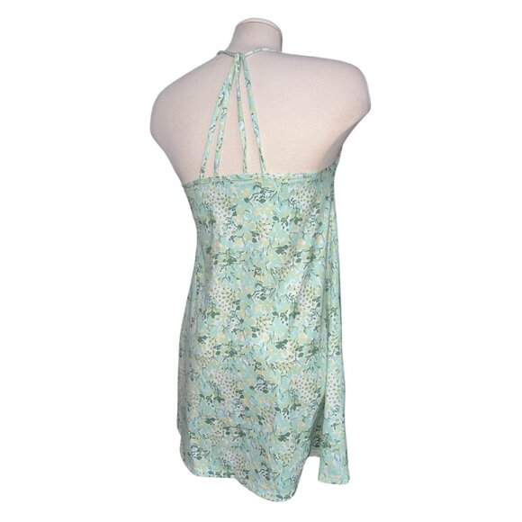 Halara Floral Print 2 Piece Backless Mini Casual Active Dress Sz Medium Womens B - Picture 2 of 14